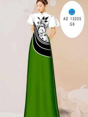 Vải Áo Dài Hoa In 3D AD 13005 18